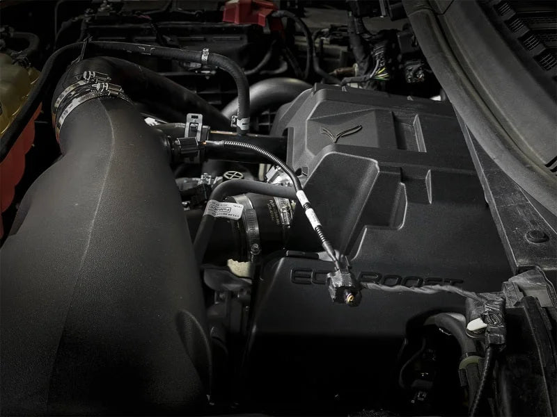 aFe Magnum FORCE 18-19 Ford F-150  V6-2.7L (tt) Cold Air Intake IAT Harness Extension - 12in - Side View