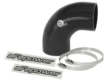 Load image into Gallery viewer, aFe Magnum FORCE CAI Univ. Silicone Coupling Kit (2.75in. ID / 3in. L) 90 Deg. Elbow Coupler - Black - Main Product View
