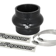 Load image into Gallery viewer, aFe Magnum FORCE CAI Univ. Silicone Coupling Kit (2.75in. ID / 3in. L) Straight Coupler w/Hump - Blk - Main Product View