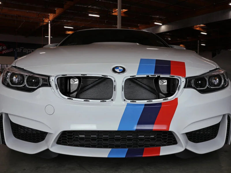 aFe Magnum FORCE Dynamic Air Scoop 15-18 BMW M3/15-20 M4 - Side View