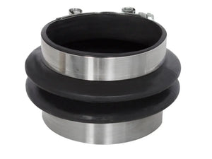 aFe Magnum FORCE Performance (3-1/2 IN ID x 3 IN L) Straight Coupler Black - Main Product View