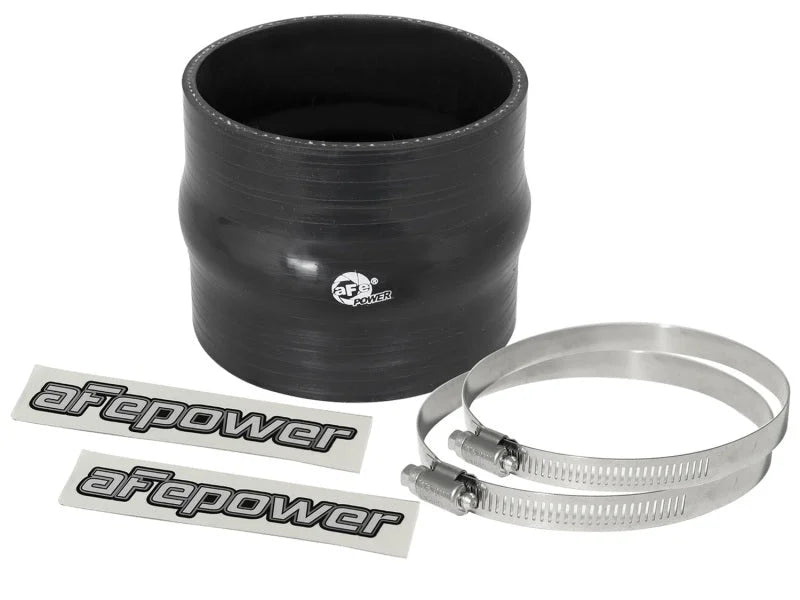 aFe Magnum FORCE Silicone Replacement Coupling Kit 3.5in ID x 3in Length Straight Coupler w/ Hump - Main Product View
