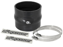 Load image into Gallery viewer, aFe Magnum FORCE Silicone Replacement Coupling Kit 3.5in ID x 3in Length Straight Coupler w/ Hump - Main Product View