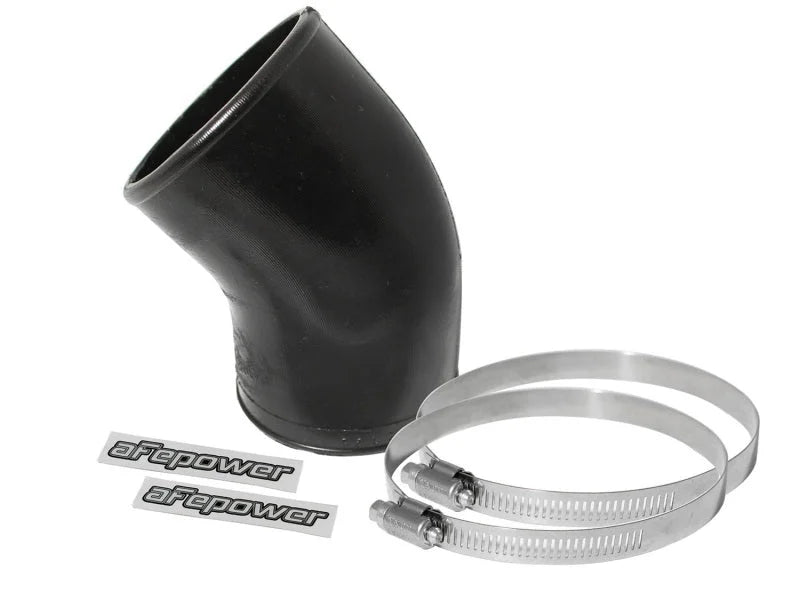 aFe Magnum FORCE Silicone Replacement Coupling Kit 3in ID to 2.75in ID x 45 Deg. Elbow - Black - Main Product View