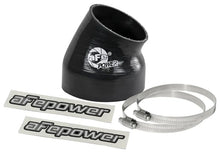 Load image into Gallery viewer, aFe Magnum FORCE Silicone Replacement Coupling Kit 4in ID x 30 Deg. Elbow Coupler - Black - Main Product View