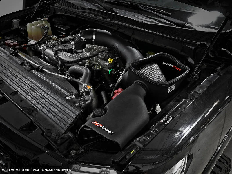 aFe Magnum FORCE Stage-2 Cold Air Intake System w/ Pro DRY S Media 16-19 Nissan Titan XD V8-5.0L(td) - Side View