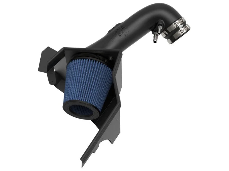 aFe Magnum FORCE Stage-2 Pro 5R Cold Air Intake System 15-17 Ford Mustang GT V8-5.0L - Side View
