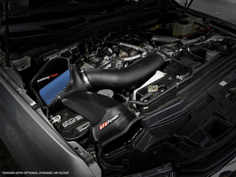 aFe Magnum FORCE Stage-2 Pro 5R Cold Air Intake System 17-18 Ford Diesel Trucks V8-6.7L (td) - Side View