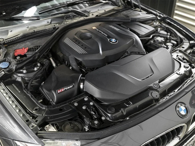 aFe Magnum FORCE Stage-2 Pro 5R Cold Air Intake System 2017 BMW 330i (F3x) L4-2.0L (t) B48 - Side View