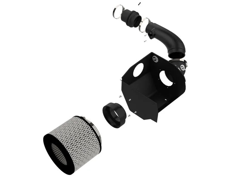 aFe Magnum FORCE Stage-2 Pro DRY S Cold Air Intake System 01-16 Nissan Patrol (Y61) I6 4.8L - Back View
