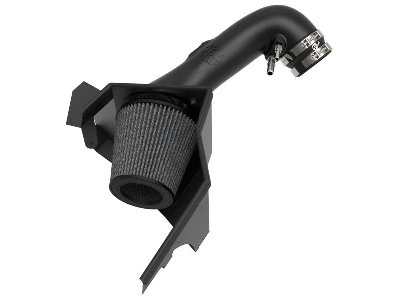aFe Magnum FORCE Stage-2 Pro DRY S Cold Air Intake System 15-17 Ford Mustang GT V8-5.0L - Side View