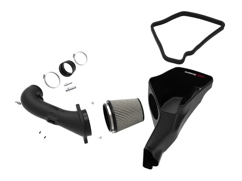aFe Magnum FORCE Stage-2 Pro DRY S Cold Air Intake System 15-17 Ford Mustang GT V8-5.0L - Installation View
