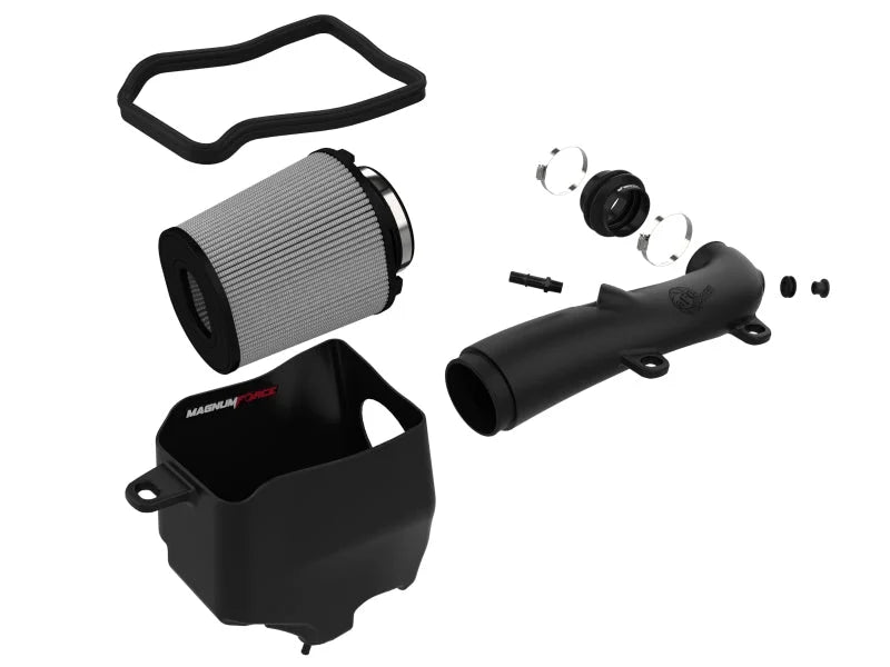aFe Magnum FORCE Stage-2 Pro Dry S Cold Air Intake System Jeep Wrangler (JL) 18-23 V6-3.6L - Installation View