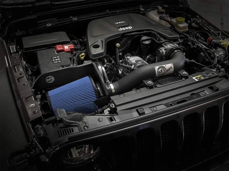 aFe Magnum FORCE Stage-2 XP Pro 5R Cold Air Intake System 2018+ Jeep Wrangler (JL) V6 3.6L - Side View