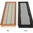Load image into Gallery viewer, aFe MagnumFLOW 14-17 Porsche 911 Turbo / Turbo S 3.8L (tt) Pro DRY S Air Filter - Installation View