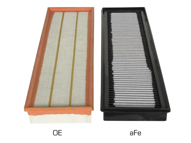 aFe MagnumFLOW 14-17 Porsche 911 Turbo / Turbo S 3.8L (tt) Pro DRY S Air Filter - Installation View