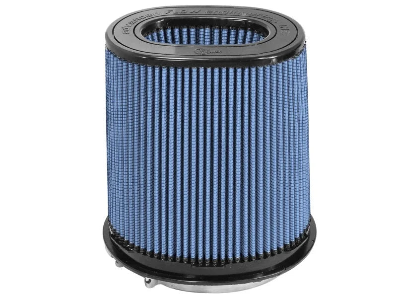 aFe MagnumFLOW Air Filter Pro 5 R 6.75inX4.75in F x 8.25inX6.25in B (INV) x 7.25X5in T (INV) x 9in - Main Product View