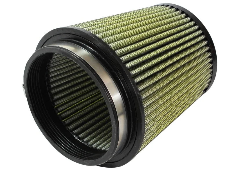 aFe MagnumFLOW Air Filters IAF PG7 A/F 5 1/2in Flange x 7in Base x 5 1/2 Tall x 7in Height - Back View