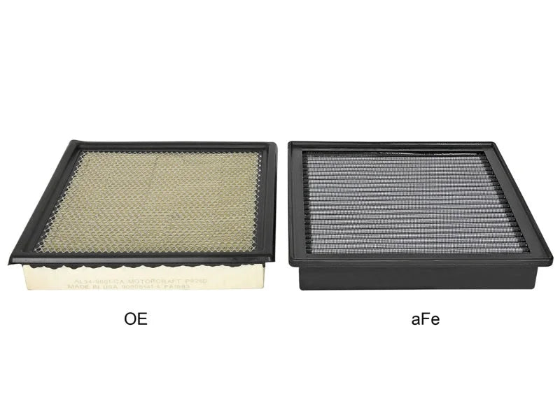aFe MagnumFLOW Air Filters OER PDS A/F PDS Ford F-150 09-11 V8-4.6L/5.4L/6.2L - Side View