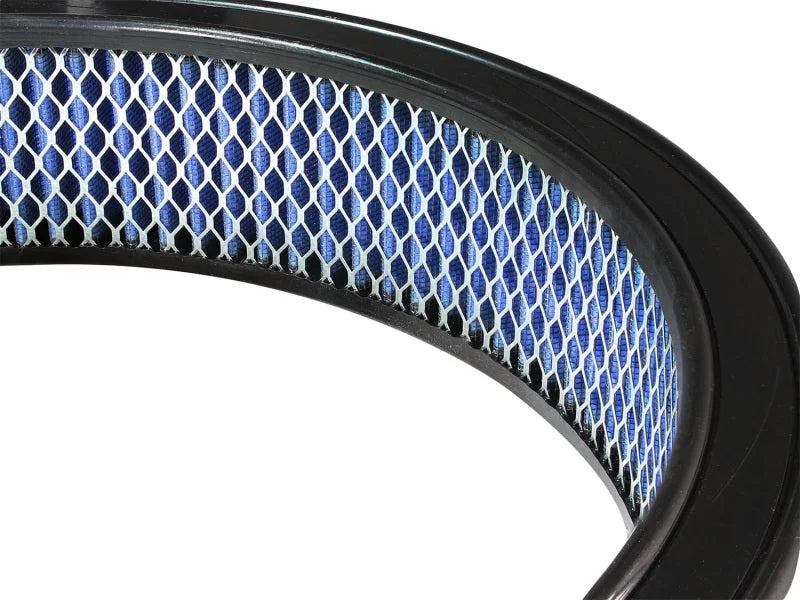 aFe MagnumFLOW Air Filters Round Racing P5R A/F RR P5R 14 OD x 12 ID x 3 H E/M - Side View