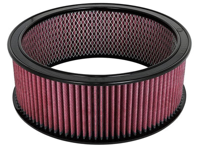 aFe MagnumFLOW Air Filters Round Racing P5R A/F RR P5R 14OD x 12ID x 5H E/M (Blk/Red) - Main Product View