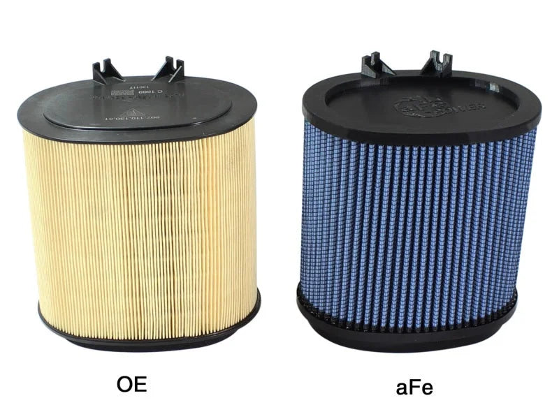 aFe MagnumFLOW OE Replacement PRO 5R Air Filters 09-12 Porsche 911 (977.2) H6 3.6L/3.8L - Side View