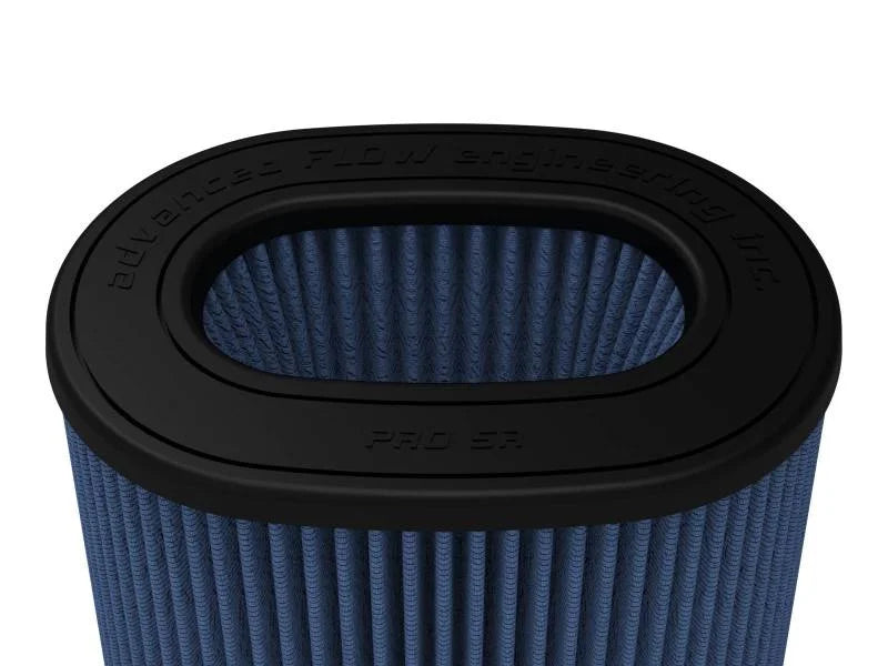 aFe MagnumFLOW Pro 5R Air Filter (6-3/4 x 4-3/4)in F x (8-1/2 x 6-1/2)in B x (7-1/4 x 5)in T - Back View