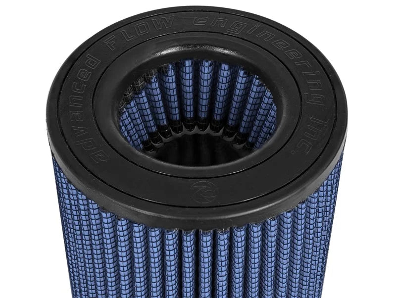 aFe MagnumFLOW Pro 5R Universal Air Filter 3-1/2in F x 5in B x 4-1/2in T (Inverted) x 9in H - Back View