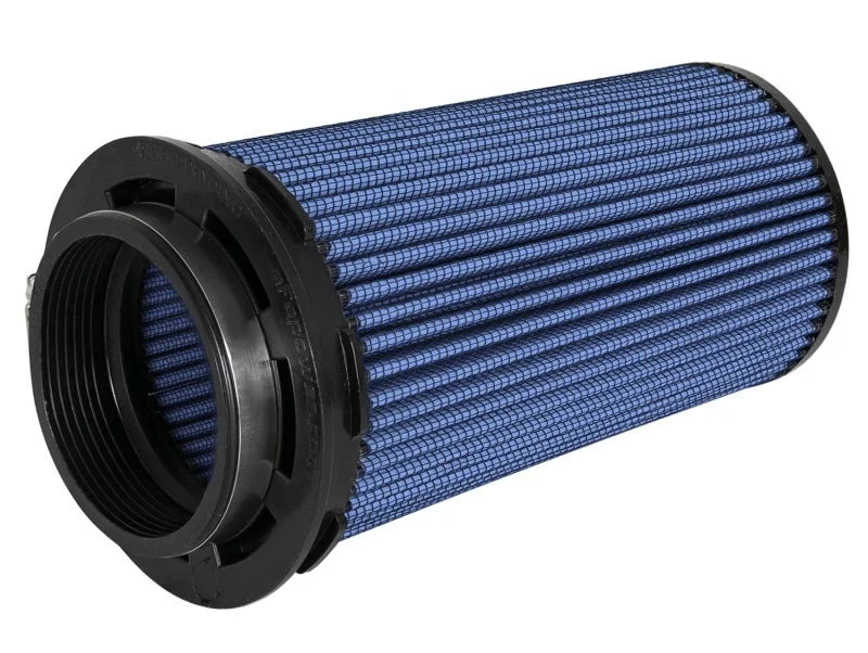 aFe MagnumFLOW Pro 5R Universal Air Filter 3-1/2in F x 5in B x 4-1/2in T (Inverted) x 9in H - Installation View