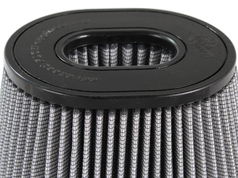 aFe MagnumFLOW Pro DRY S Intake Replacement Filter 3.5in F 9x6.5in B 6.75x5.5in T 5.375in H - Back View