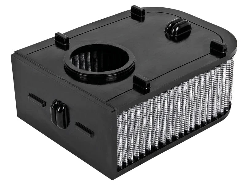 aFe MagnumFLOW Pro DRY S OE Replacement Filter 15-18 Porsche Macan S/GTS V6-3.0L (tt) - Side View