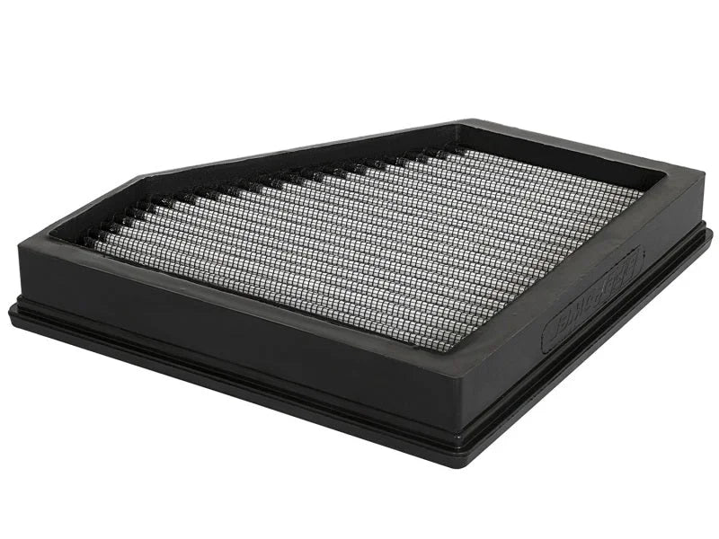 aFe MagnumFLOW Pro DRY S OE Replacement Filter 2016 BMW 340i (F30) L6-3.0L (t) (B58) - Side View