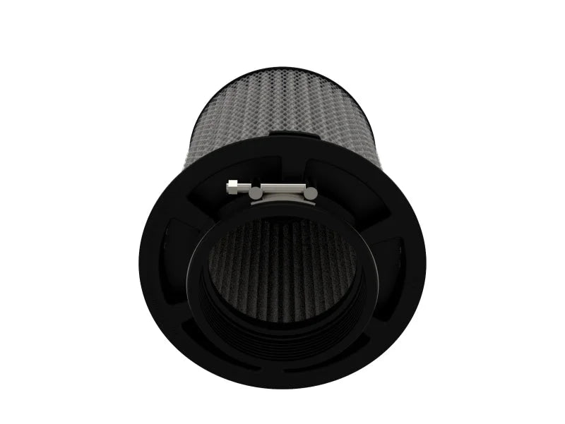 aFe MagnumFLOW Pro DRY S Universal Air Filter 4in F x 6.5n B x 6.5in T (Inv) x 8in H - Back View