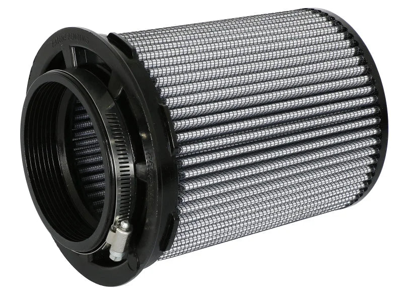 aFe MagnumFLOW Pro DRY S Universal Air Filter 4in F x 6in B (mt2) x 5.5in T (Inv) x 7.5in H - Back View