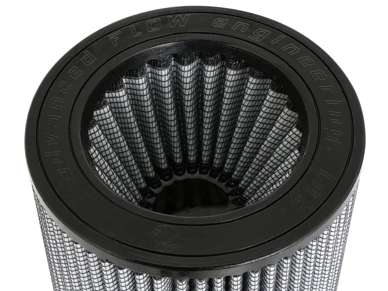 aFe MagnumFLOW Pro DRY S Universal Air Filter 4in F x 6in B (mt2) x 5.5in T (Inv) x 7.5in H - Installation View