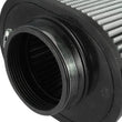Load image into Gallery viewer, aFe MagnumFLOW Pro Dry S Air Filters 4F x (9x6-1/2)B x (6-3/4x5-1/2)T (INV) x 6-1/8 H in - Installation View