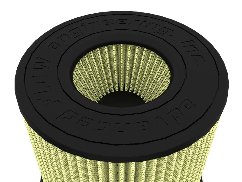 aFe MagnumFLOW Pro GUARD 7 Universal Filter 3.3in F 8in B(Inverted) 8in T(Inverted 3.5in) 8in H - Back View