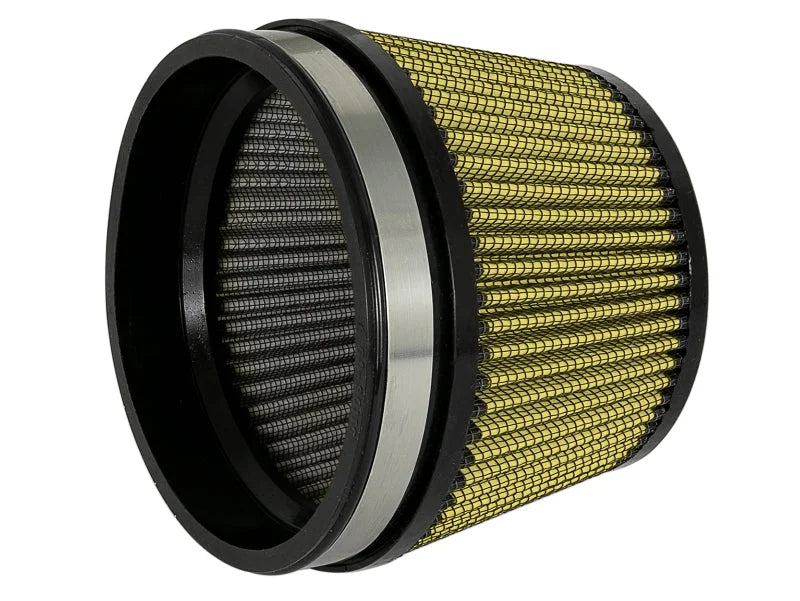 aFe MagnumFLOW Pro GUARD7 Universal Air Filter 5in. F x 5-3/4in B x 4-1/2in.T - Side View
