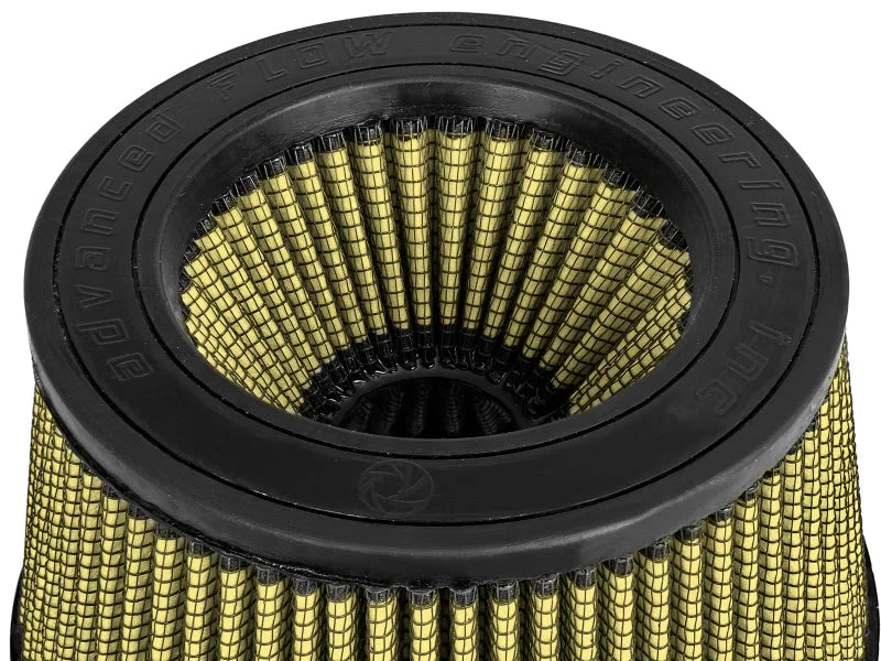 aFe MagnumFLOW Pro GUARD7 Universal Air Filter 5in. F x 5-3/4in B x 4-1/2in.T - Back View