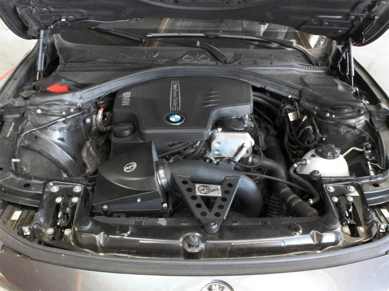 aFe MagnumFORCE Air Intake System Cover 12-15 BMW 328i (F30) L4 3.0L (t) N20 - Side View