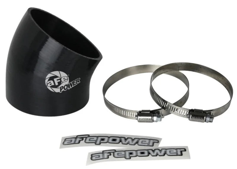 aFe MagnumFORCE Air Intake System Spare Parts Kit 3-1/2in ID x 30 Deg. Silicone Elbow Coupler -Black - Detail View