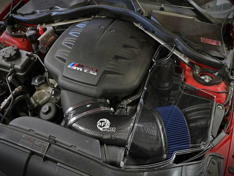 aFe MagnumFORCE Carbon Fiber Air Intake System Stage-2 PRO 5R 08-13 BMW M3 (E9X) V8 4.0L - Side View