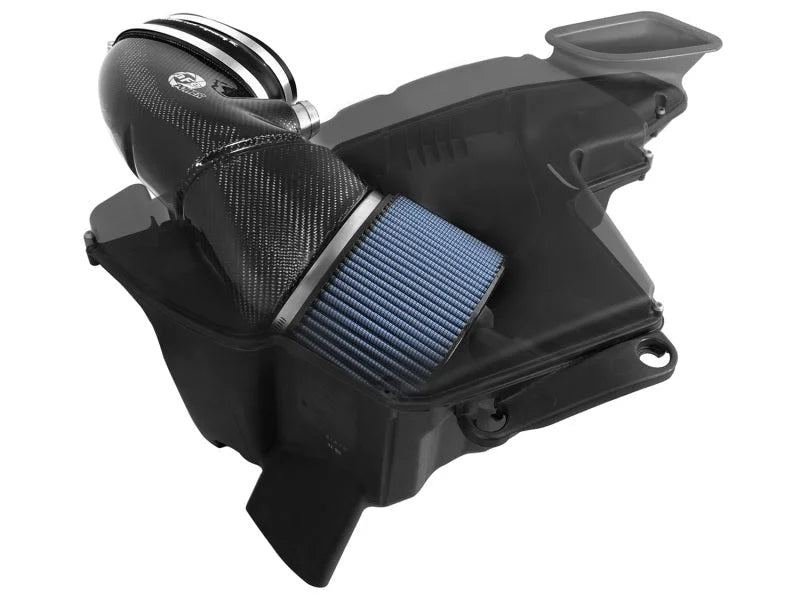 aFe MagnumFORCE Carbon Fiber Air Intake System Stage-2 PRO 5R 08-13 BMW M3 (E9X) V8 4.0L - Installation View