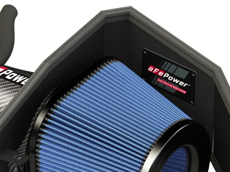 aFe MagnumFORCE Carbon Fiber Intake Stage-2 Pro 5R 11-17 Dodge Challenger/Charger SRT-8 V8 6.4L - Back View