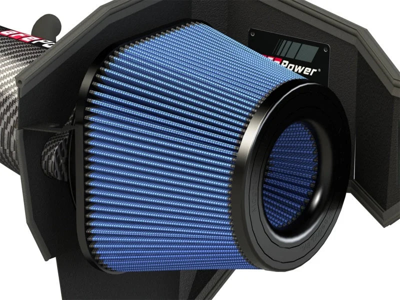 aFe MagnumFORCE Carbon Fiber Intake Stage-2 Pro 5R 11-17 Dodge Challenger/Charger SRT-8 V8 6.4L - Installation View