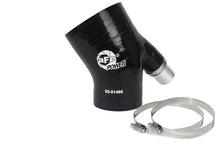 Load image into Gallery viewer, aFe MagnumFORCE Coupling Kit 3in ID x 2/14in x 35deg Elbow Reducing Coupler w. Vent - Black - Main Product View