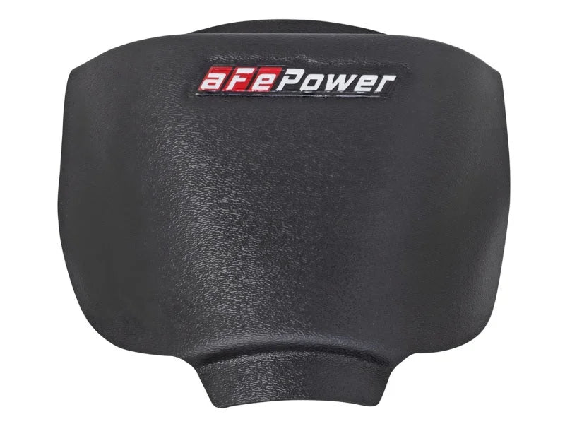 aFe MagnumFORCE Intake Rain Shield 15-16 Dodge Challenger SRT Hellcat 6.2L V8 (sc) - Black - Back View