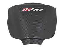 Load image into Gallery viewer, aFe MagnumFORCE Intake Rain Shield 15-16 Dodge Challenger SRT Hellcat 6.2L V8 (sc) - Carbon Finish - Installation View
