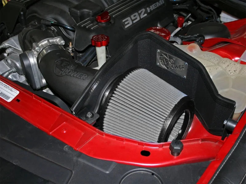 aFe MagnumFORCE Intake Stage-2 Pro DRY S 11-12 Dodge Challenger/Charger/Chrysler 300, SRT8 V8 6.4L - Side View