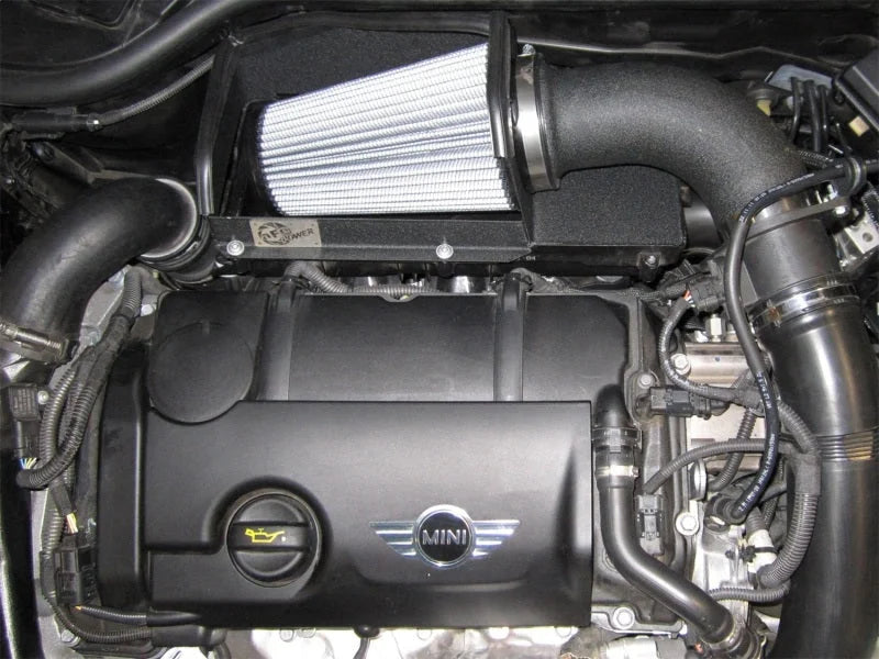 aFe MagnumFORCE Intake Stage-2 Pro DRY S 11-13 Mini Cooper S L4-1.6L (Turbo) - Side View
